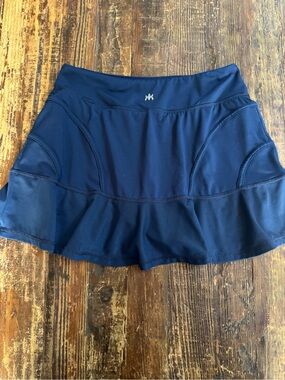 Kyodan Navy Flared Athletic Skort with Ruffle Hem